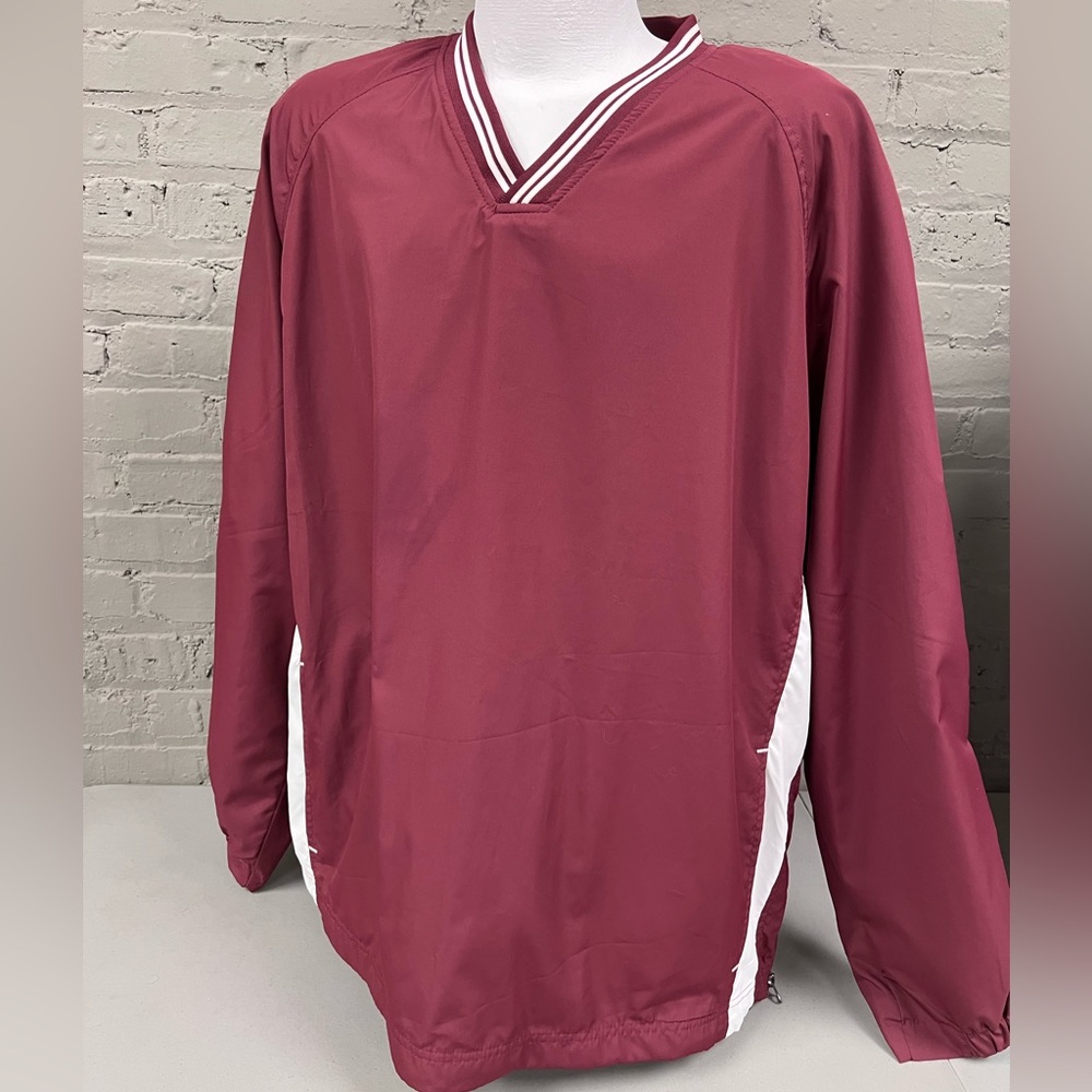 Sport-Tek Men's Maroon V-Neck Sweatshirt. New.